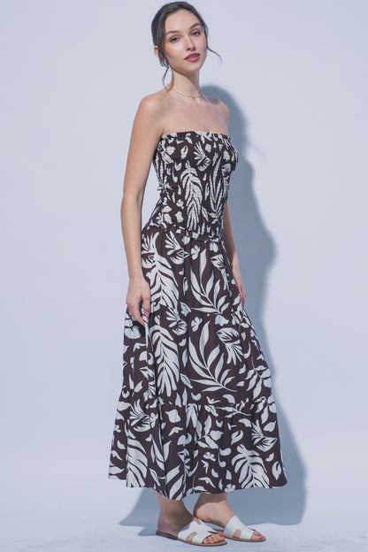 LD 640 - Loose Fit Floral Maxi Dress