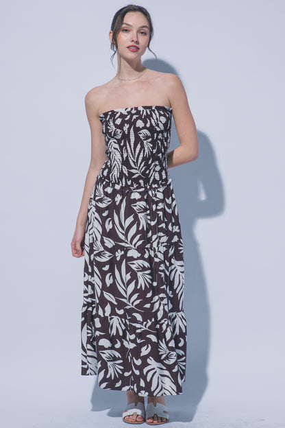 LD 640 - Loose Fit Floral Maxi Dress