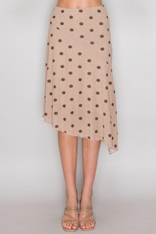 SKT 1051 - Dotted Asymmetrical Skirt