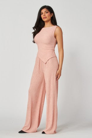 SET 113 - Plisse High Rise Joggers
