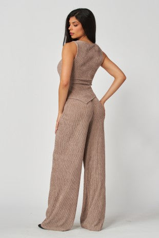SET 113 - Plisse High Rise Joggers