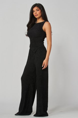 SET 113 - Plisse High Rise Joggers