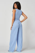 SET 113 - Plisse High Rise Joggers