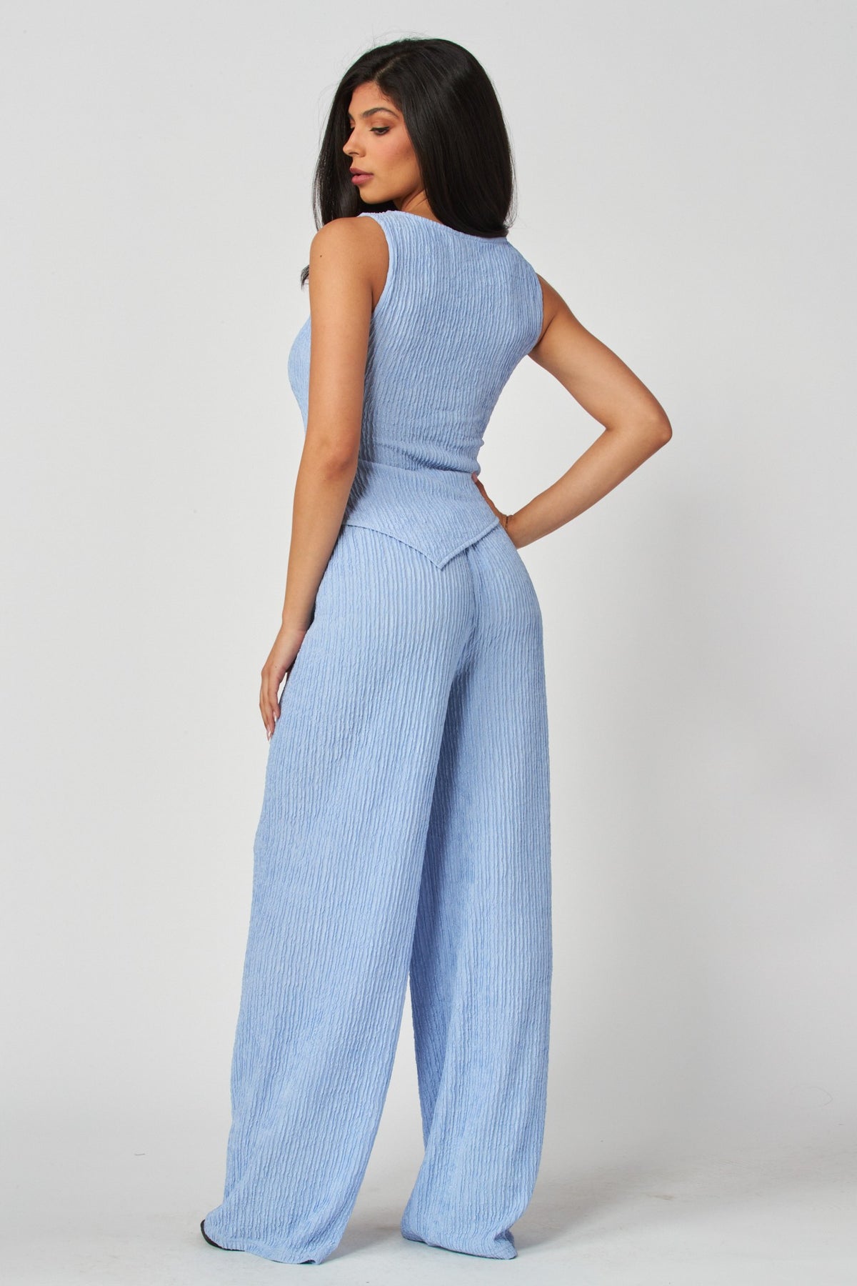 SET 113 - Plisse High Rise Joggers