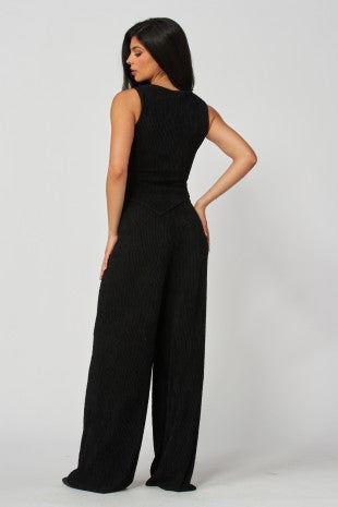 SET 113 - Plisse High Rise Joggers
