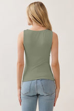 CT 2877 - Double Layer Scoop Neck Tank Top