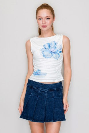 CT 2827 - Side Ruched Honeycomb Top