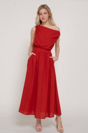 LD 641 - Asymmetrical A-Line Dress