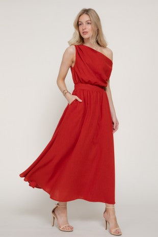 LD 641 - Asymmetrical A-Line Dress