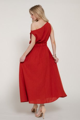 LD 641 - Asymmetrical A-Line Dress
