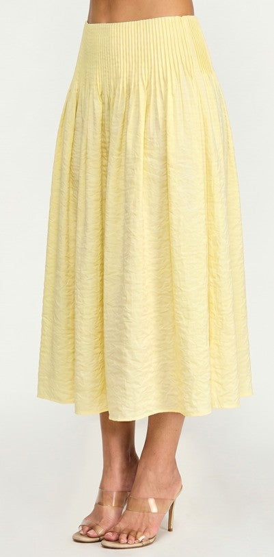 SKT 1061 - Pleat Detail Midi Skirt