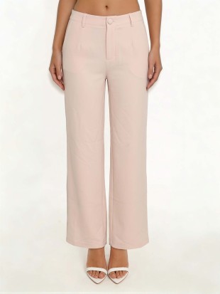 P 828 - High Waist Twill Pants