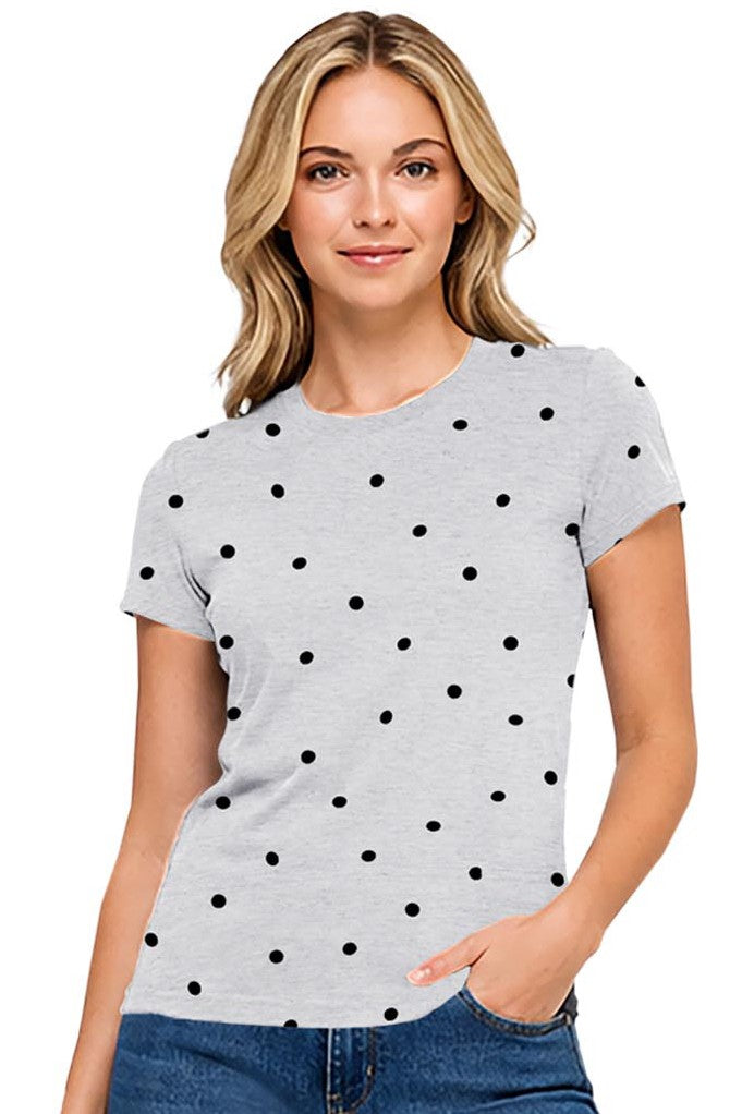 CT 2864 - Short Sleeve Polka Dot T-Shirt