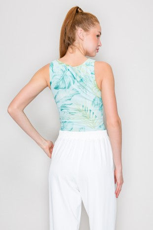 BS 012 - Printed Ruched Bodysuit