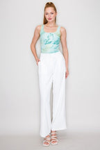 BS 012 - Printed Ruched Bodysuit