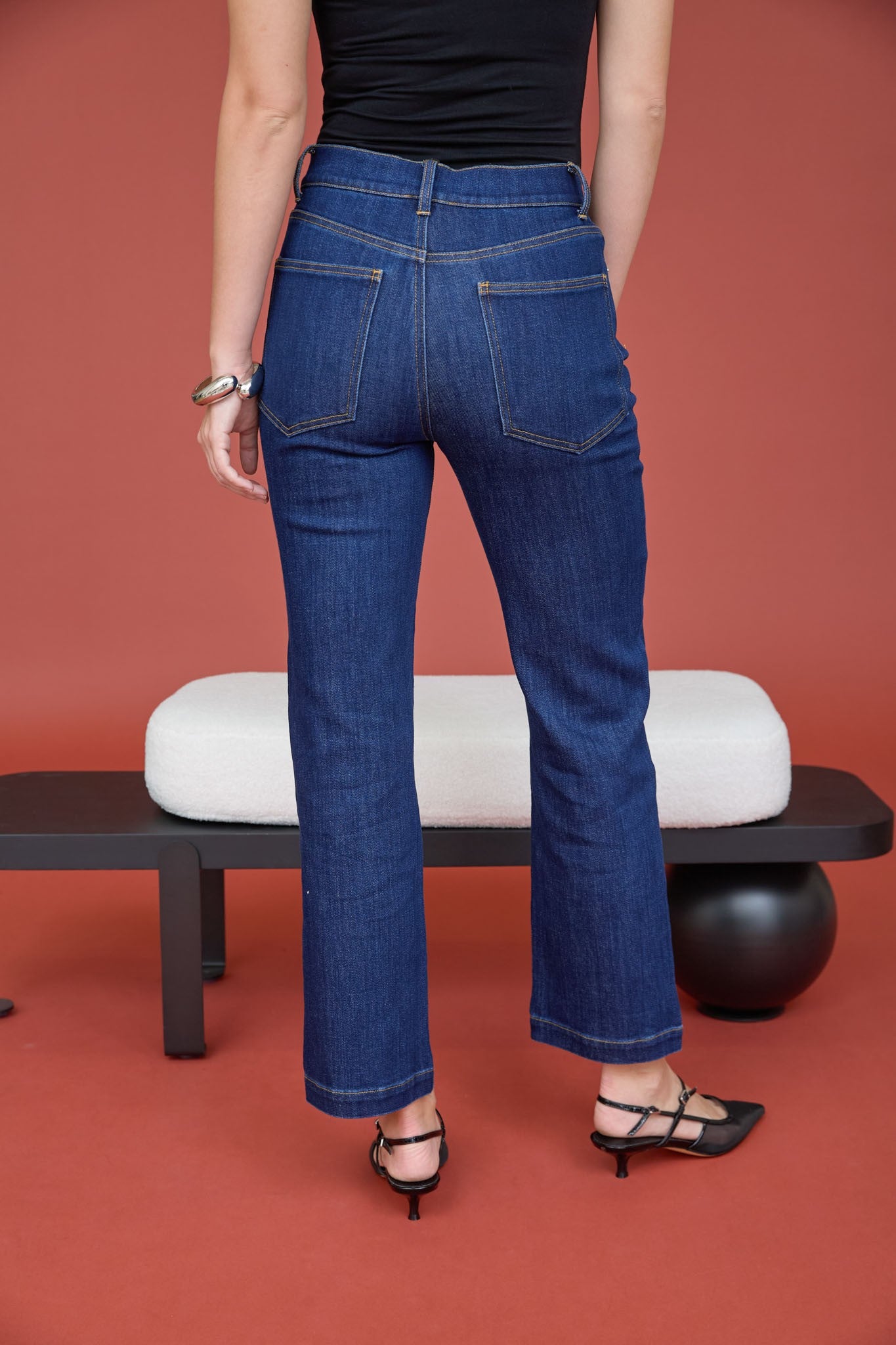 P 868 - High Rise Straight Leg Jeans