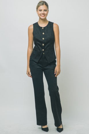 SET 120 - Fitted Button Detail Vest