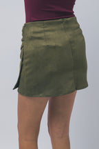 SKT 1096 - Suede Wrap Skort