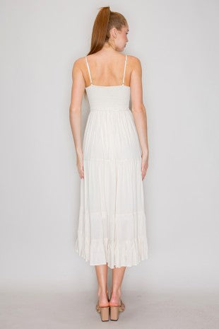 DD 1429 - Tiered A-Line Crochet Dress