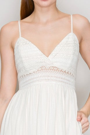 DD 1429 - Tiered A-Line Crochet Dress