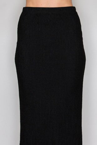 SET 089 - Crinkle Midi Skirt