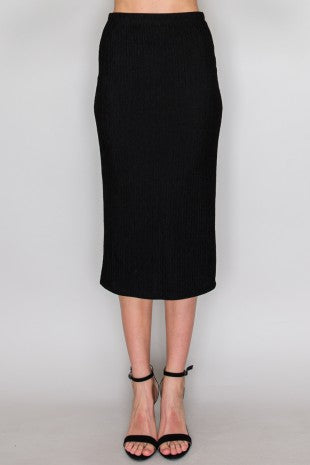 SET 089 - Crinkle Midi Skirt