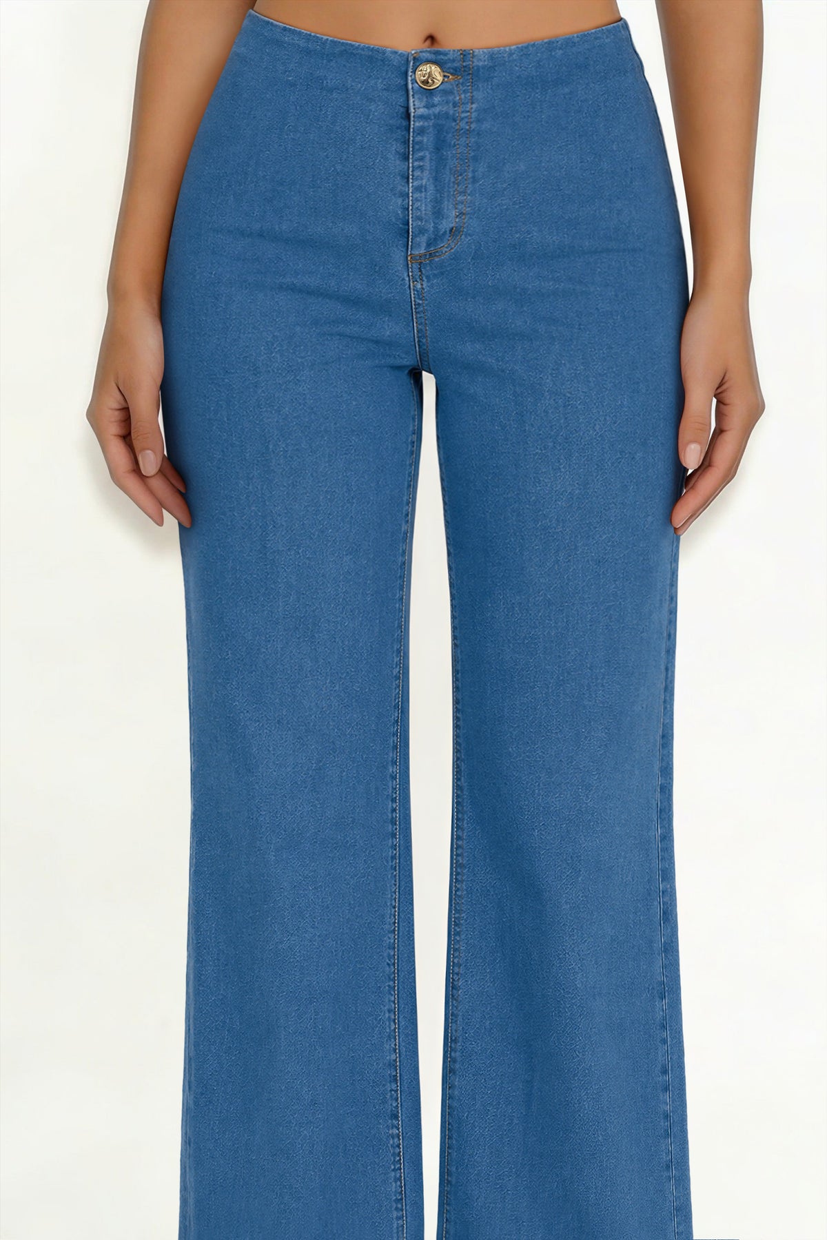 P 874 - High Rise Straight Leg Jeans
