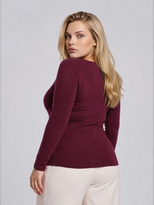 PS 022 - Boat Neck Long Sleeve Top
