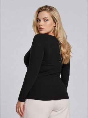 PS 022 - Boat Neck Long Sleeve Top