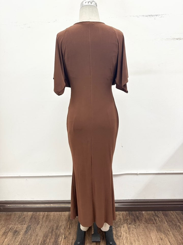DD 1438 - Twist Front Maxi Dress