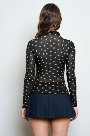 DT 1960 - Mock Neck Long Sleeve Top