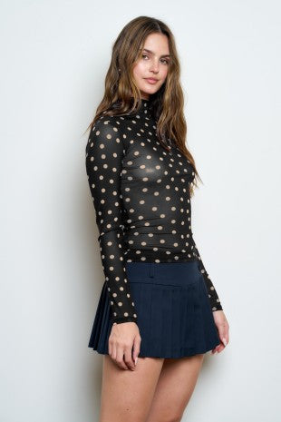 DT 1960 - Mock Neck Long Sleeve Top