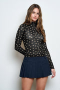DT 1960 - Mock Neck Long Sleeve Top