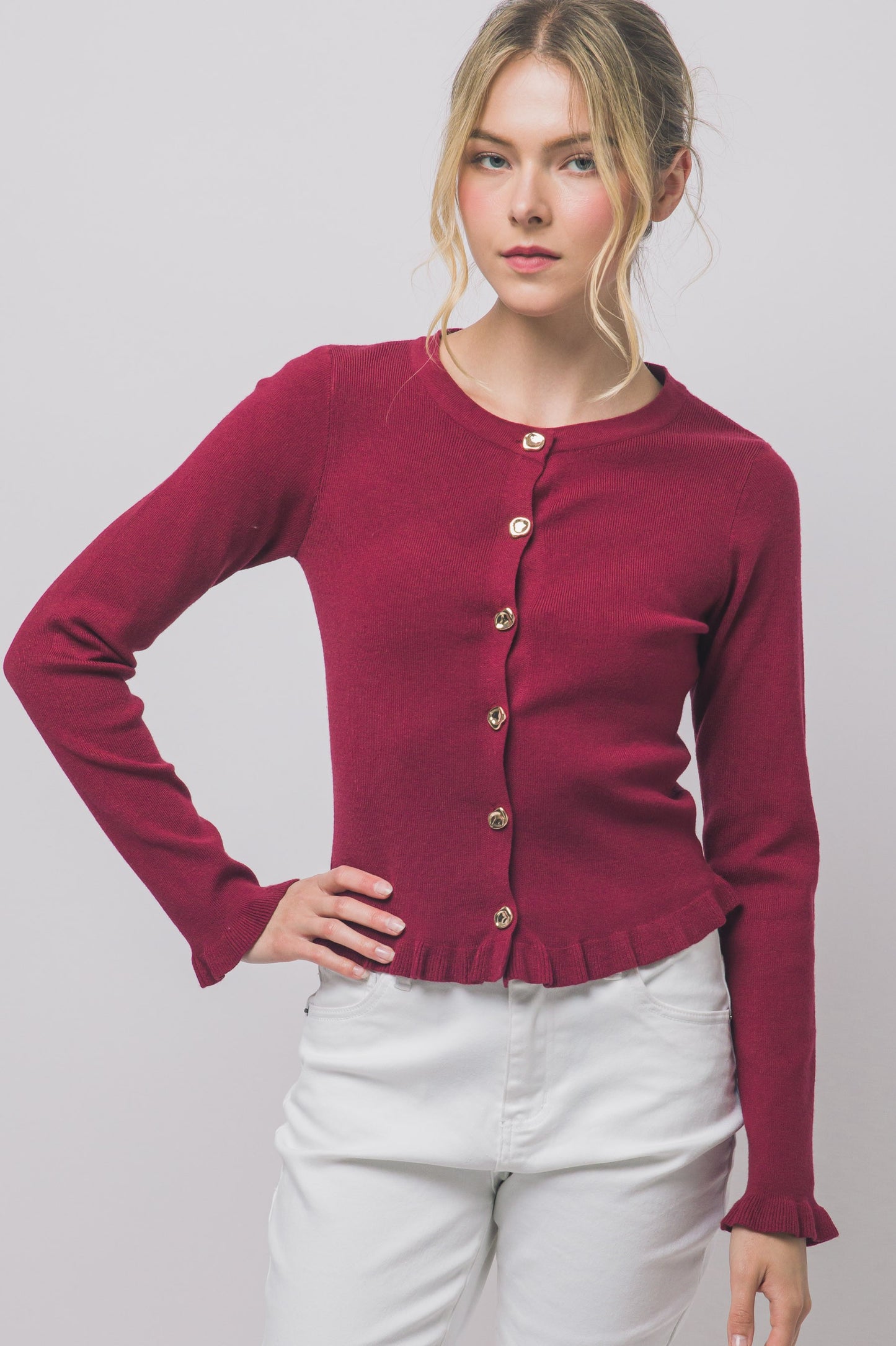 SWT 040 - Wave Trim Cardigan