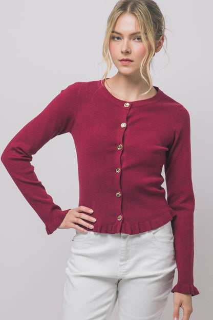 SWT 040 - Wave Trim Cardigan