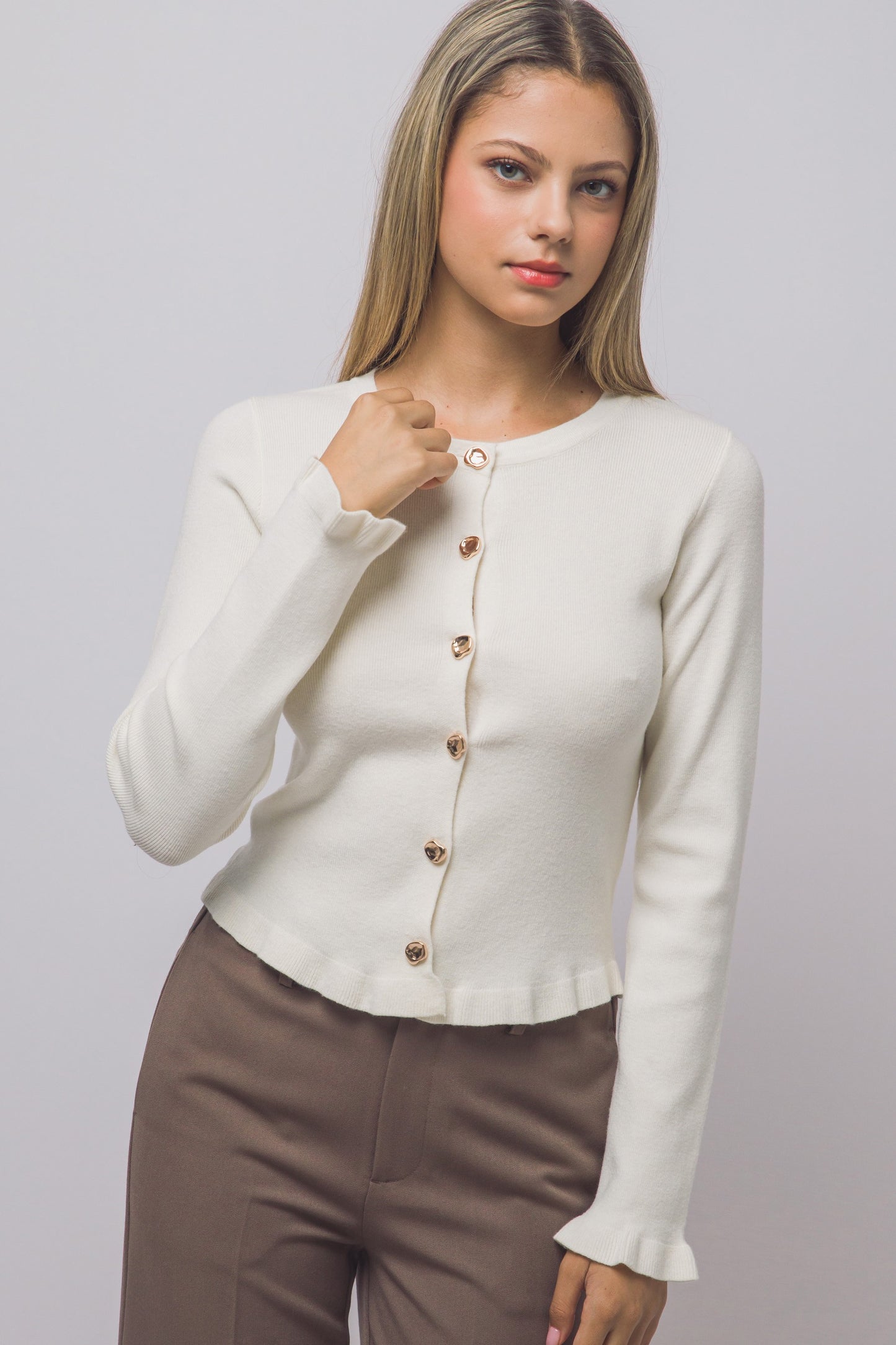 SWT 040 - Wave Trim Cardigan