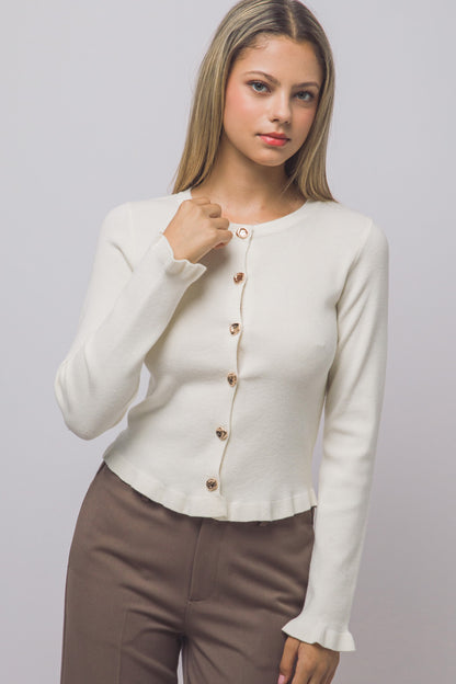 SWT 040 - Wave Trim Cardigan