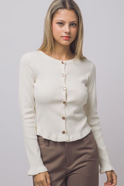 SWT 040 - Wave Trim Cardigan