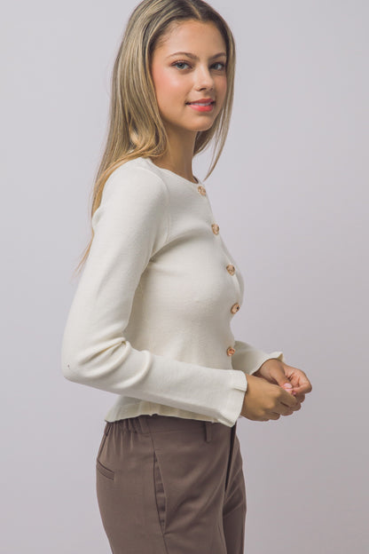 SWT 040 - Wave Trim Cardigan