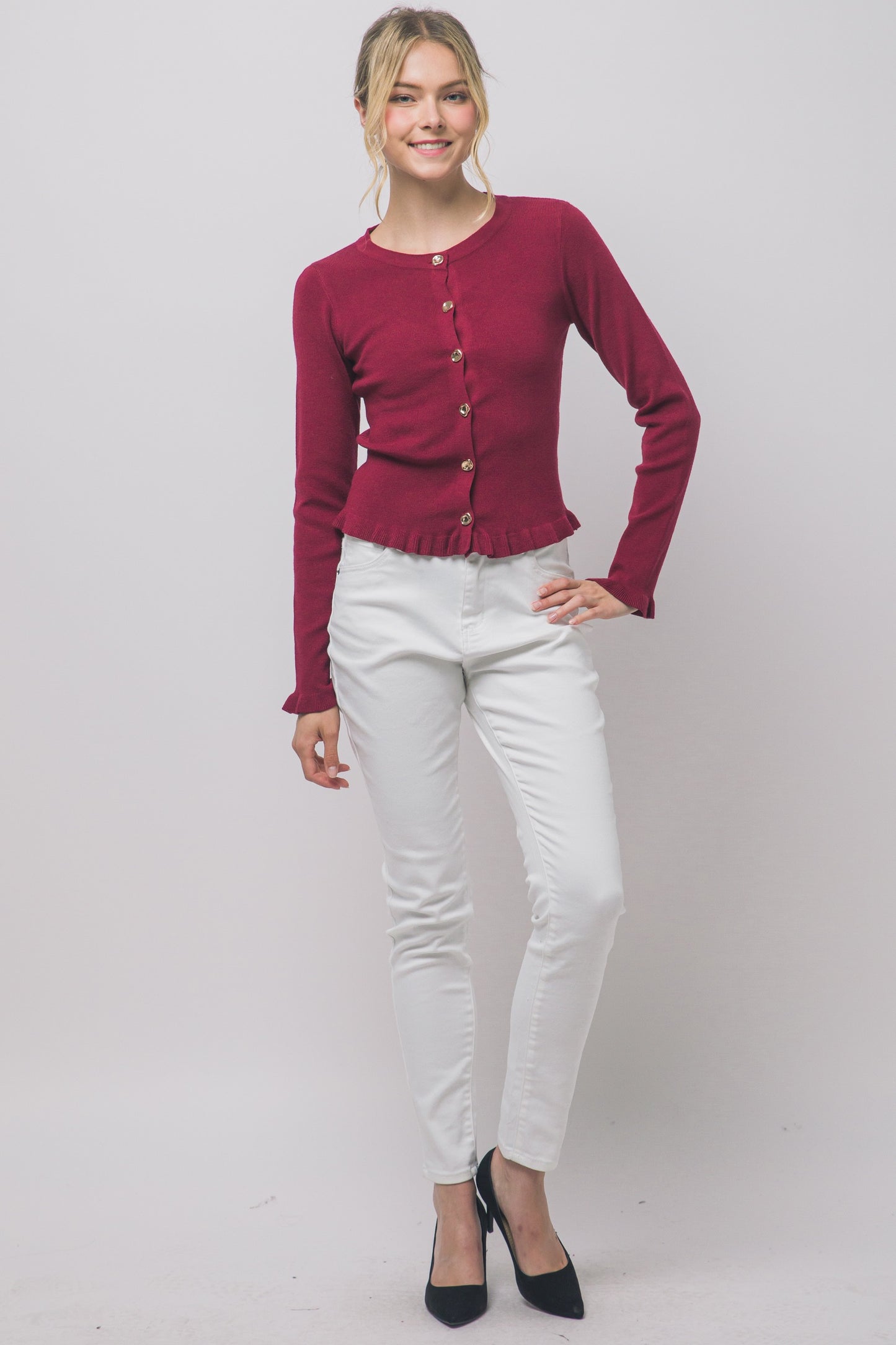 SWT 040 - Wave Trim Cardigan