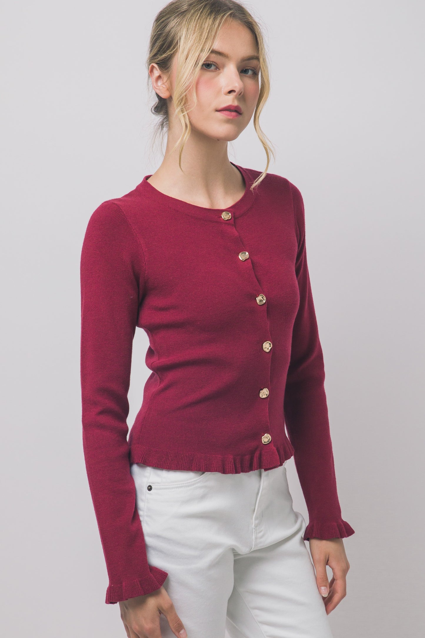 SWT 040 - Wave Trim Cardigan