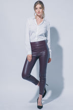 P 880 - Faux Leather Leggings