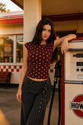 DT 1958 - Seamless Boat Neck Mesh Top