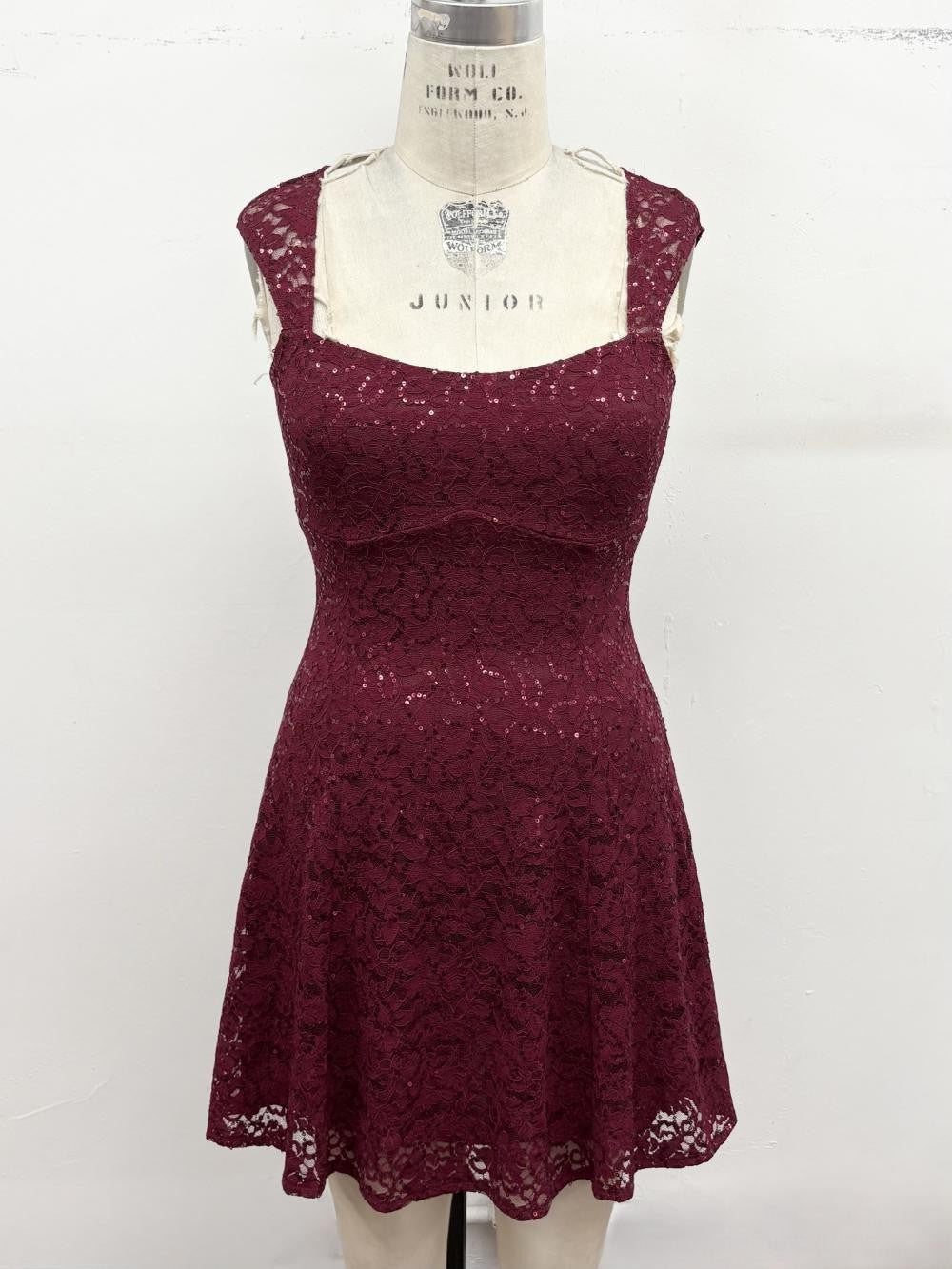 DD 1455 - Fit & Flare Sequin Mini Dress