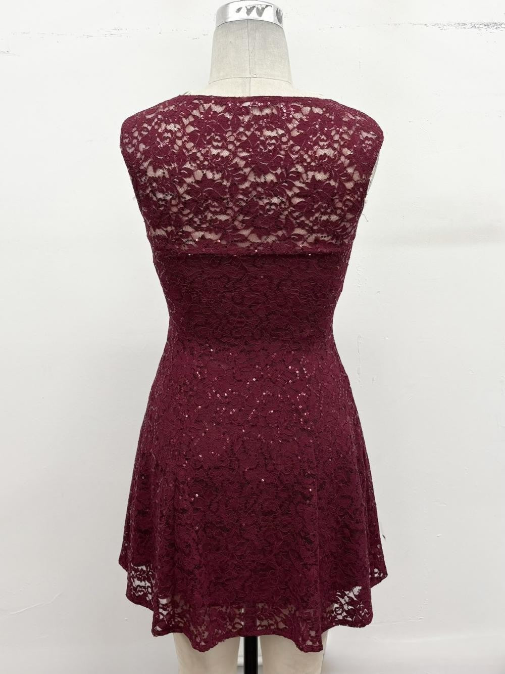 DD 1455 - Fit & Flare Sequin Mini Dress