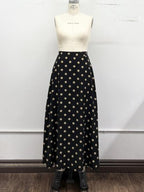 SET 107 - Polka Dot A-Line Maxi Skirt
