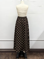 SET 107 - Polka Dot A-Line Maxi Skirt