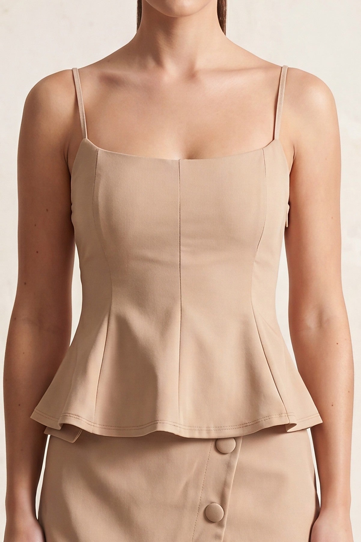 DT 1964 - Scoop Neck Peplum Top