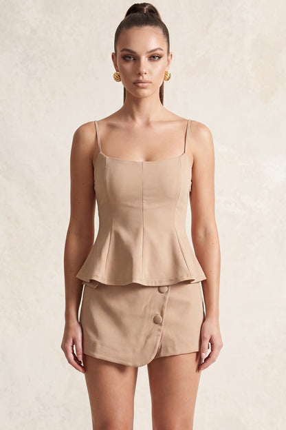 DT 1964 - Scoop Neck Peplum Top