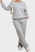 SET 110 - Off Shoulder Sweater